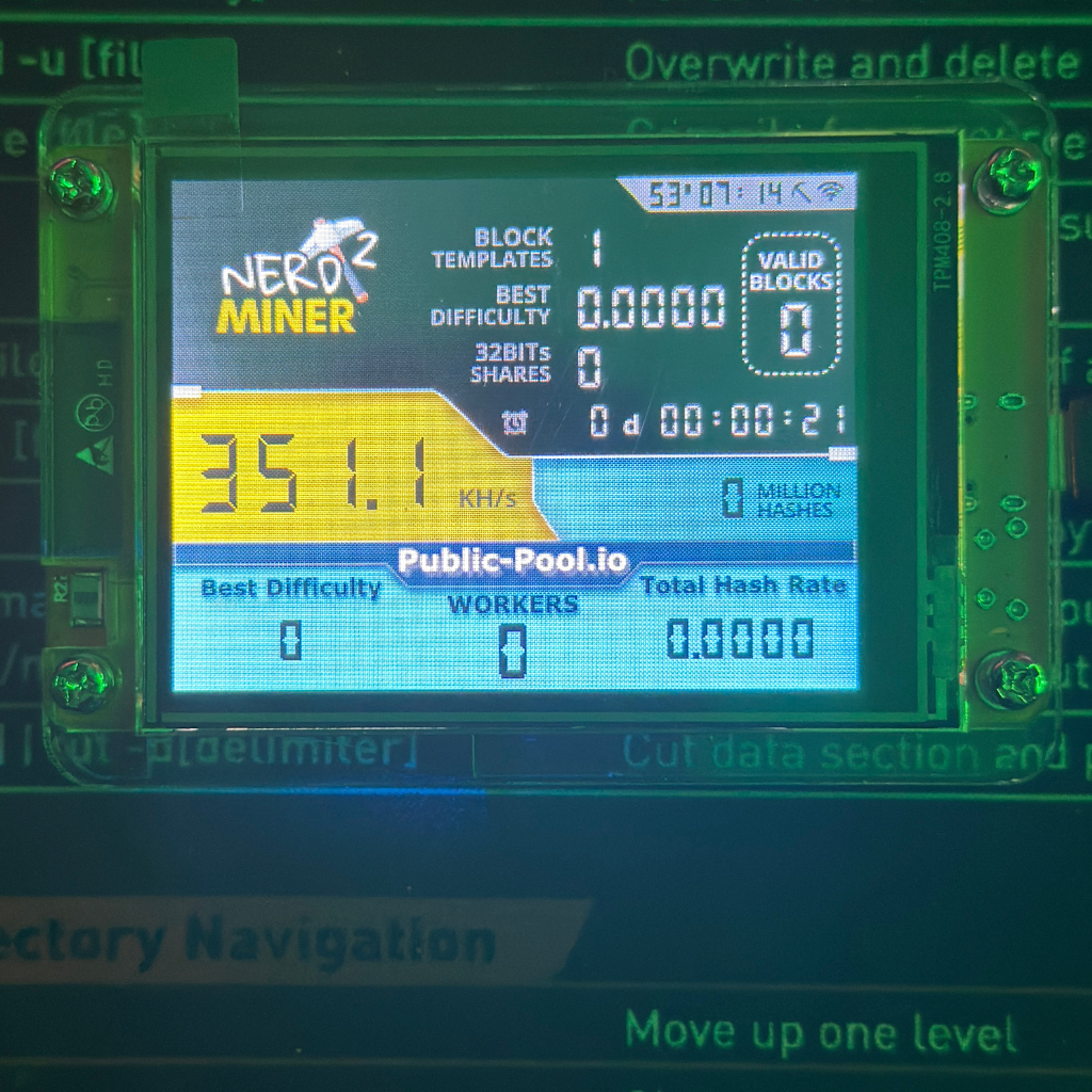 Nerd Miner V2 Bitcoin Lottery V2 Latest Firmware